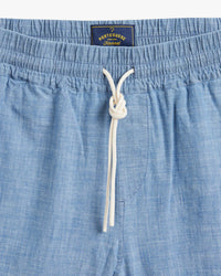 Portuguese Flannel Chambray Shorts - Blue Chambray