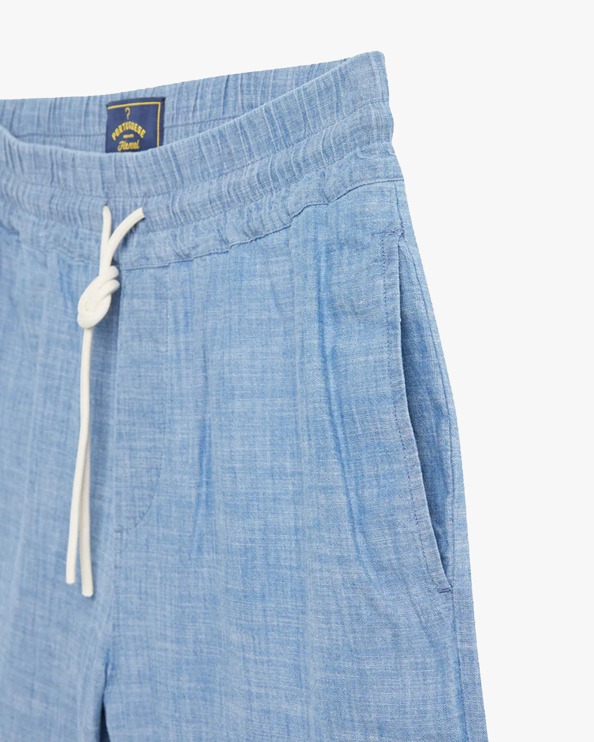 Portuguese Flannel Chambray Shorts - Blue Chambray