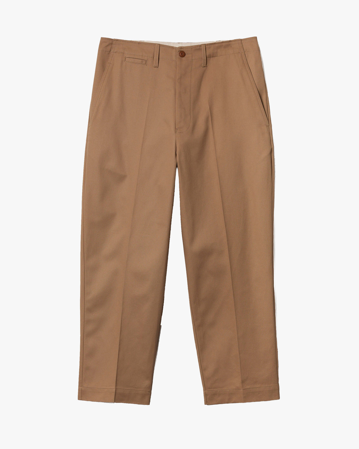Merz b. Schwanen 1920s Cotton Twill Worker Chinos - Khaki