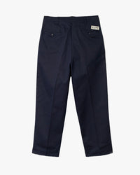 Merz b. Schwanen 1920s Cotton Twill Worker Chinos - Dark Navy