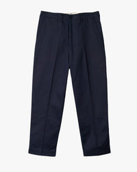 Merz b. Schwanen 1920s Cotton Twill Worker Chinos - Dark Navy