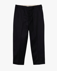 Merz b. Schwanen 1920s Cotton Twill Worker Chinos - Deep Black