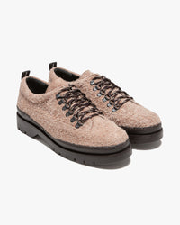 Kleman Courrier 2 'Fur' Hairy Suede Derby Shoe - Argile Poudré