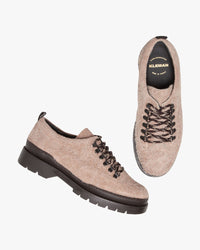 Kleman Courrier 2 'Fur' Hairy Suede Derby Shoe - Argile Poudré
