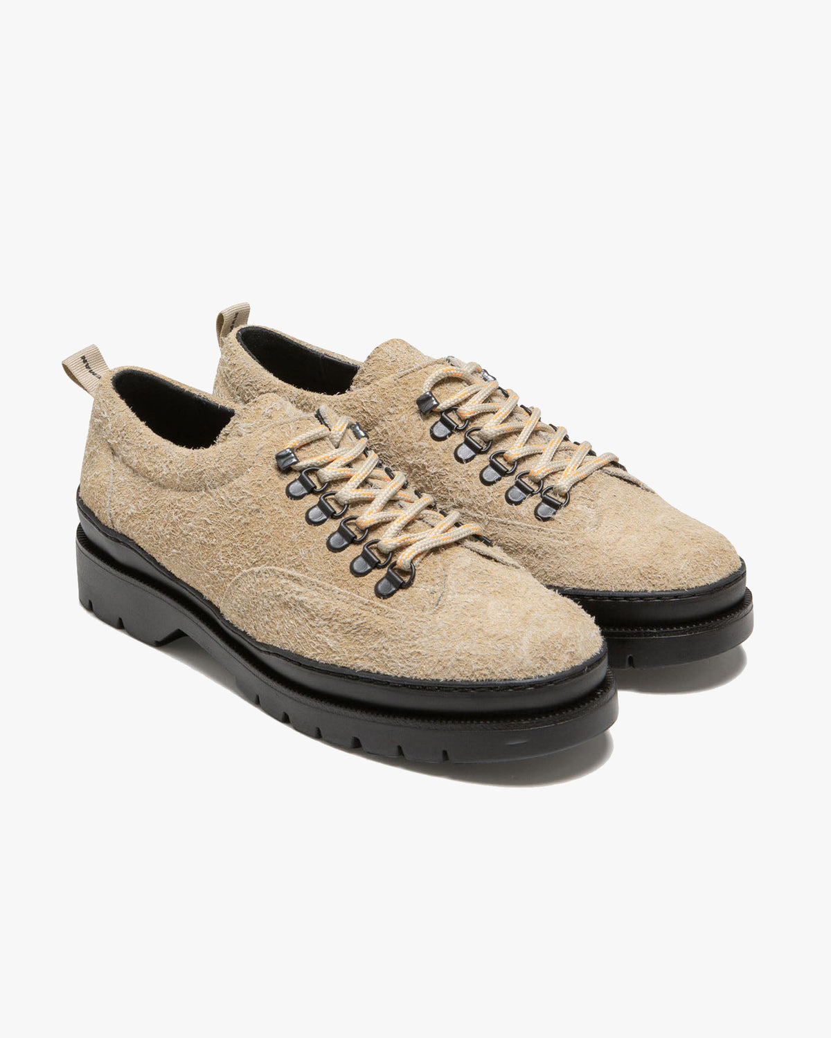 Kleman Courrier 2 'Fur' Hairy Suede Derby Shoe - Sable Poudré