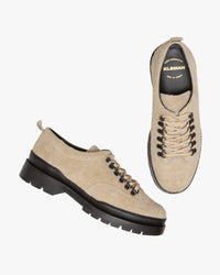 Kleman Courrier 2 'Fur' Hairy Suede Derby Shoe - Sable Poudré