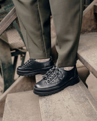 Kleman Courrier CG Leather Derby Shoe - Noir
