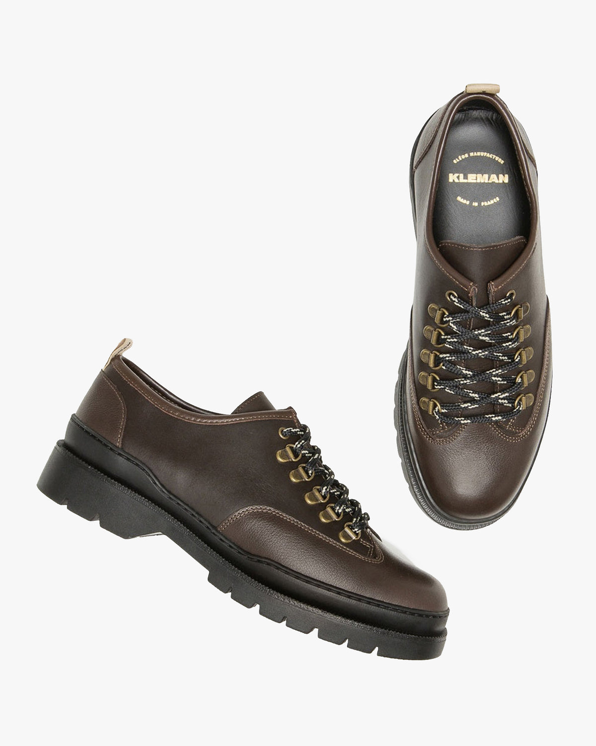 Kleman Courrier CG Leather Derby Shoe - Marron