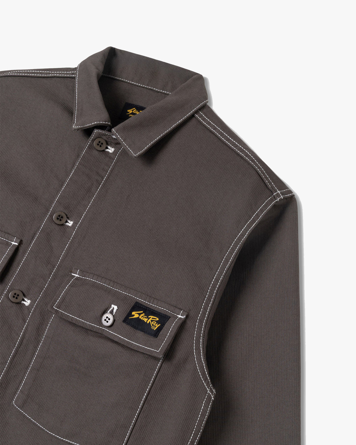 Stan Ray CPO Shirt - Charcoal Bedford Cord | Stan Ray Shirts | JEANSTORE