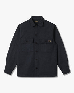 Stan Ray CPO Shirt - Navy Heather Wool Mix