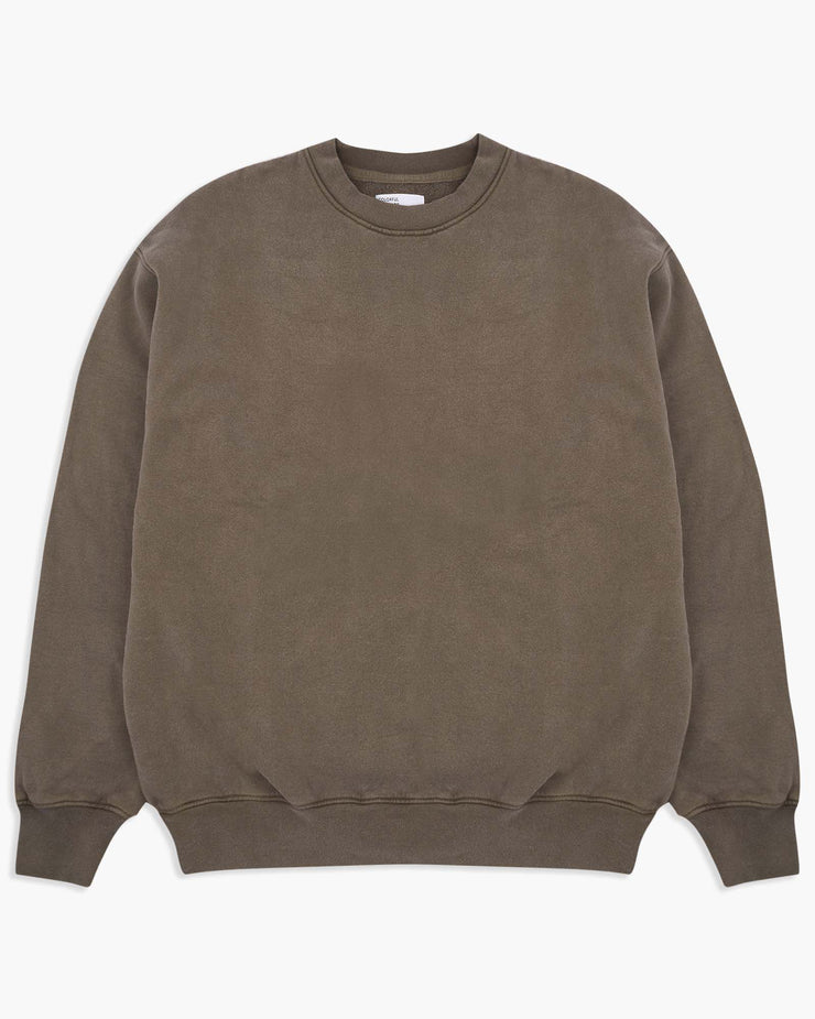 Colorful Standard Organic Oversized Crew Sweat - Misty Brown | Colorful Standard Sweaters & Knitwear | JEANSTORE