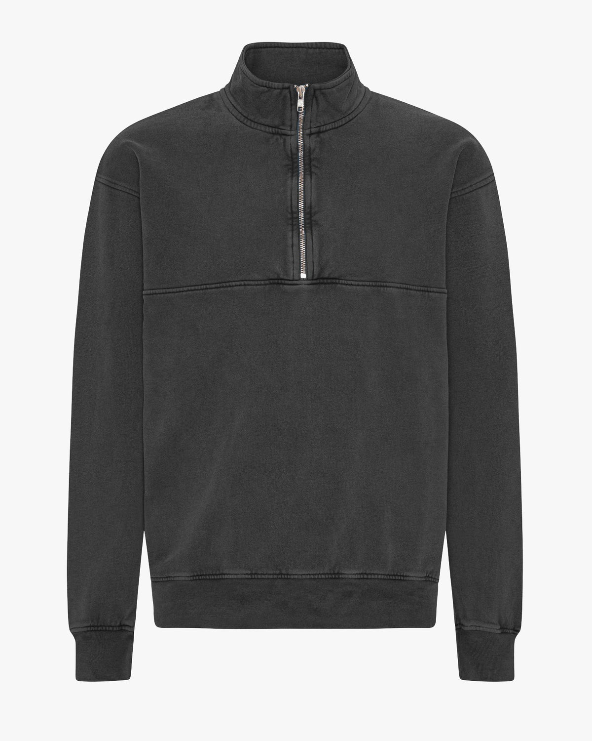Colorful Standard Organic Quarter Zip Sweater - Faded Black | Colorful Standard Sweaters & Knitwear | JEANSTORE