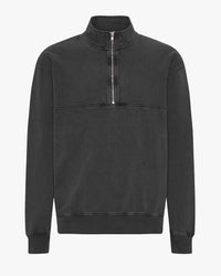 Colorful Standard Organic Quarter Zip Sweater - Faded Black | Colorful Standard Sweaters & Knitwear | JEANSTORE