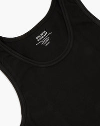 Colorful Standard Organic Rib Tank Top - Deep Black | Colorful Standard T Shirts | JEANSTORE