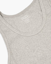 Colorful Standard Organic Rib Tank Top - Heather Grey | Colorful Standard T Shirts | JEANSTORE