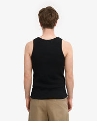 Colorful Standard Organic Rib Tank Top - Deep Black | Colorful Standard T Shirts | JEANSTORE
