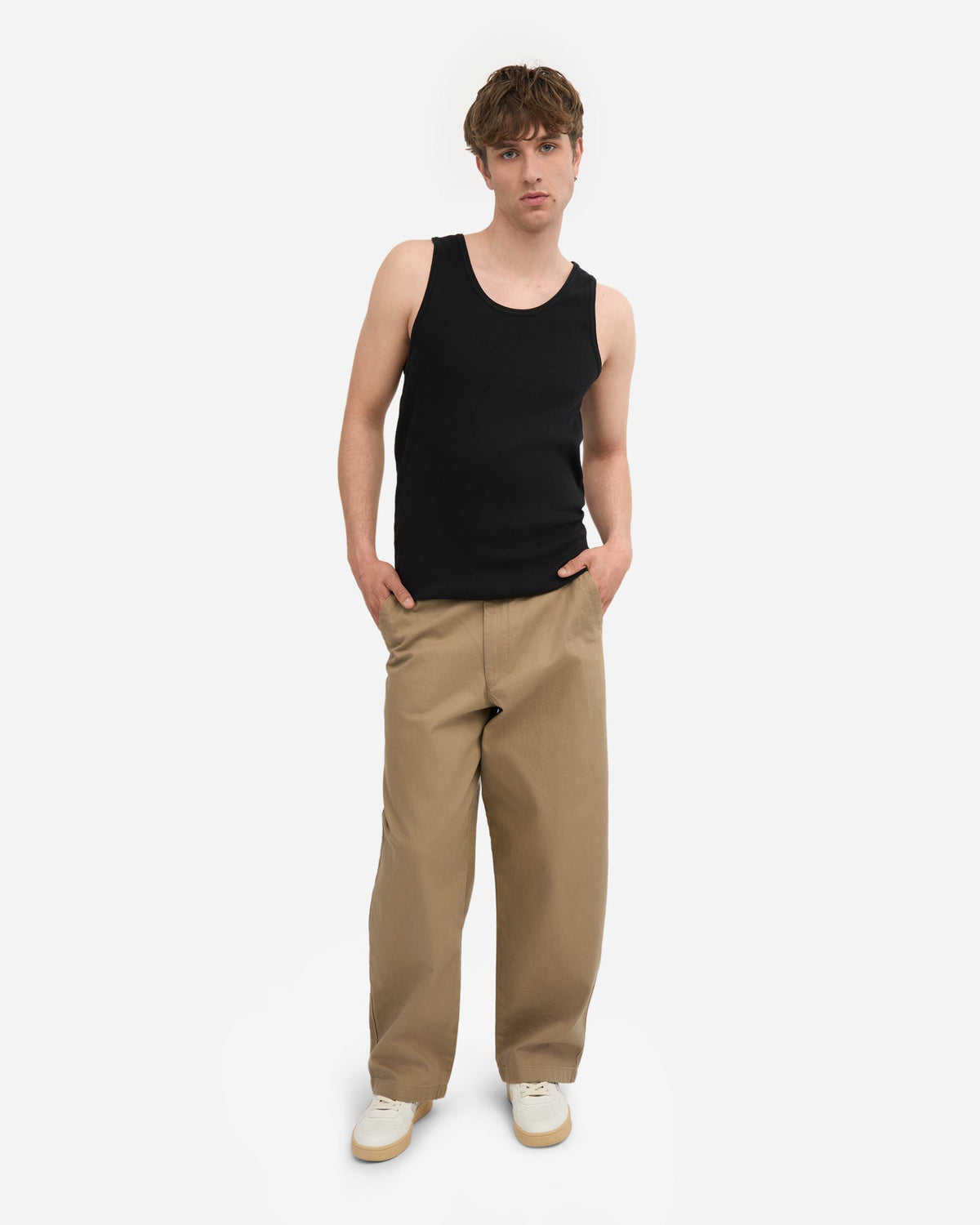 Colorful Standard Organic Rib Tank Top - Deep Black | Colorful Standard T Shirts | JEANSTORE