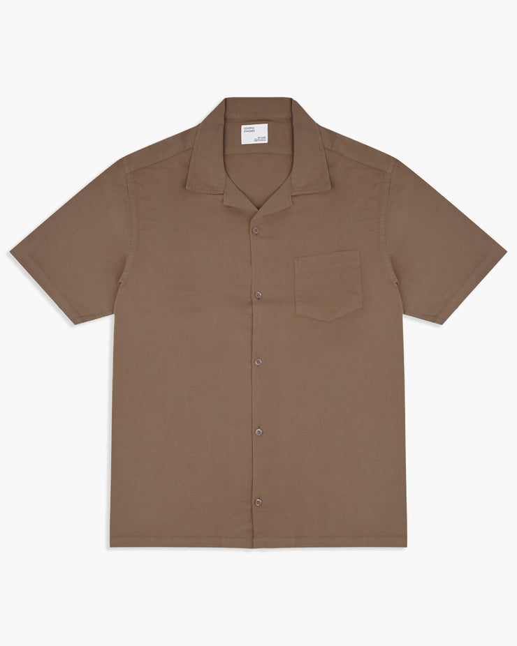 Colorful Standard Linen Shirt - Cedar Brown | Colorful Standard Shirts | JEANSTORE