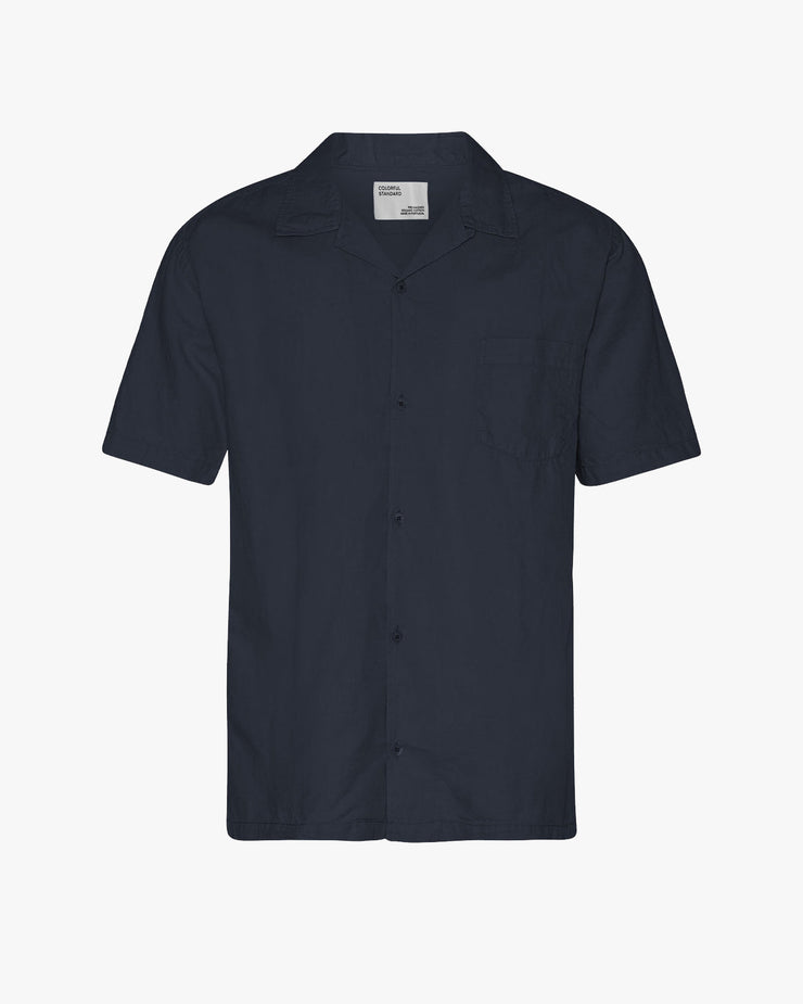 Colorful Standard Linen Shirt - Navy Blue