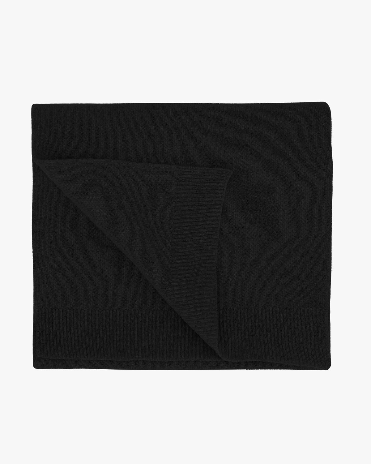 Colorful Standard Merino Wool Scarf - Deep Black | Colorful Standard Scarves | JEANSTORE
