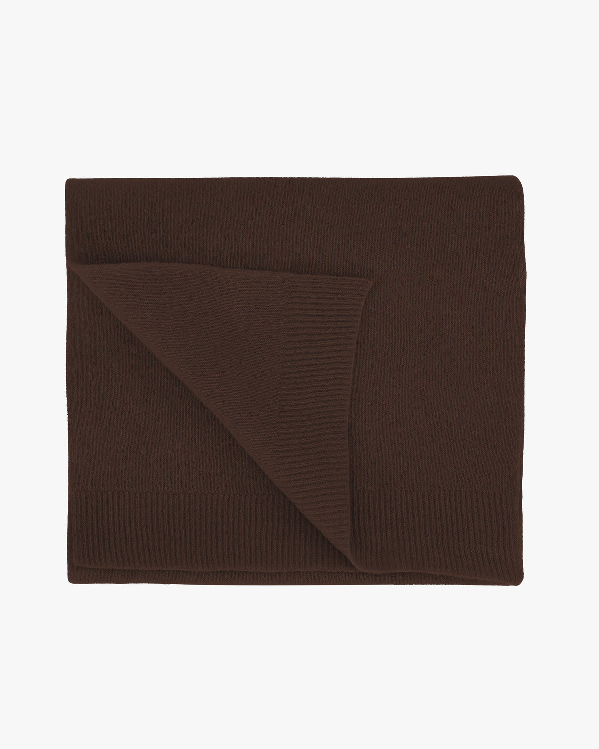Colorful Standard Merino Wool Scarf - Coffee Brown