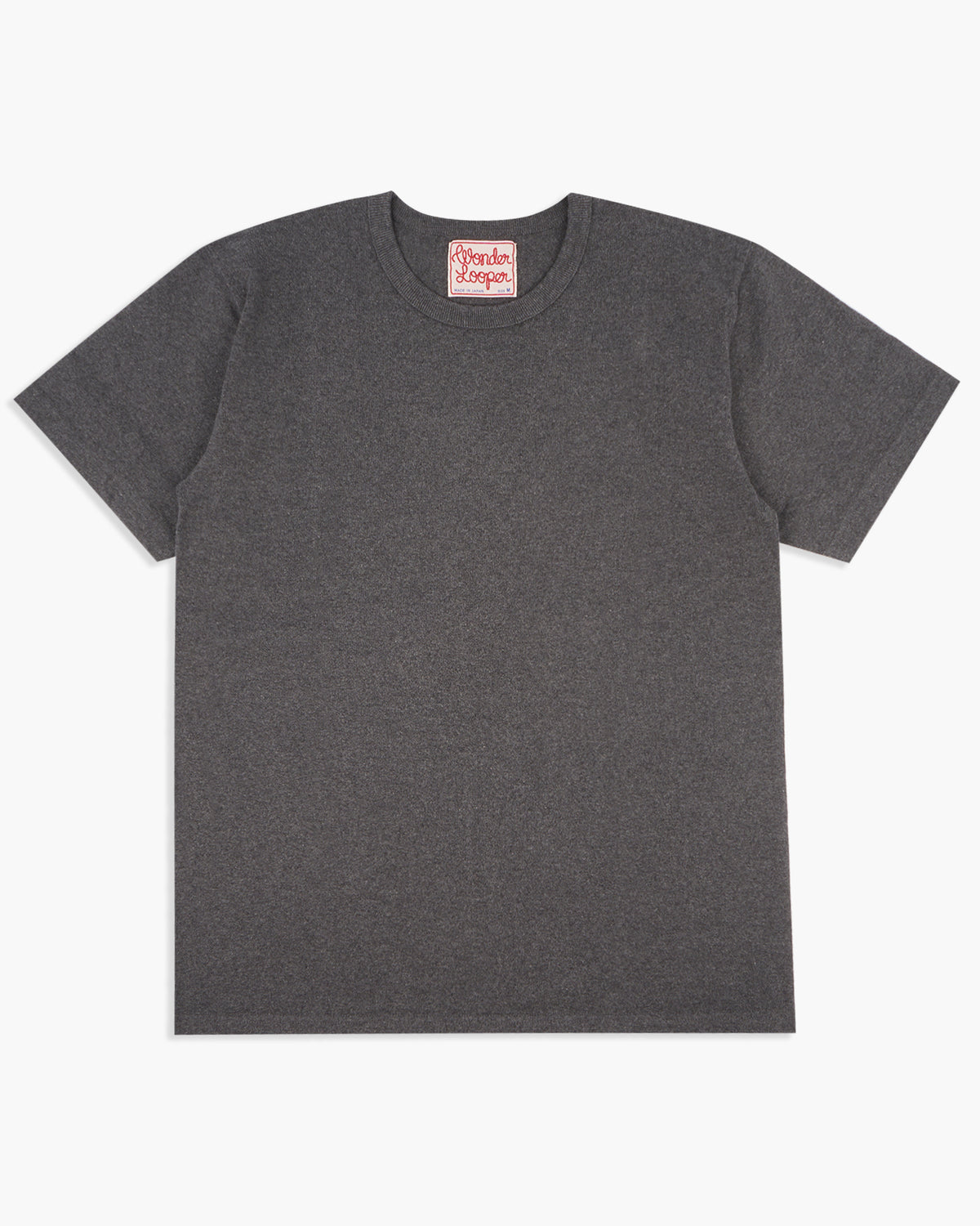 Wonder Looper 409gsm Double Heavyweight T Shirt - Charcoal | Wonder Looper T Shirts | JEANSTORE