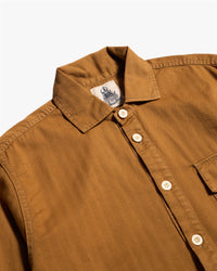 Captain Santors Military Herringbone Shirt - Mustard