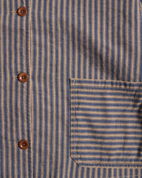 Captain Santors Striped Work Jacket - Blue / Beige | Captain Santors Jackets & Coats | Jeanstore