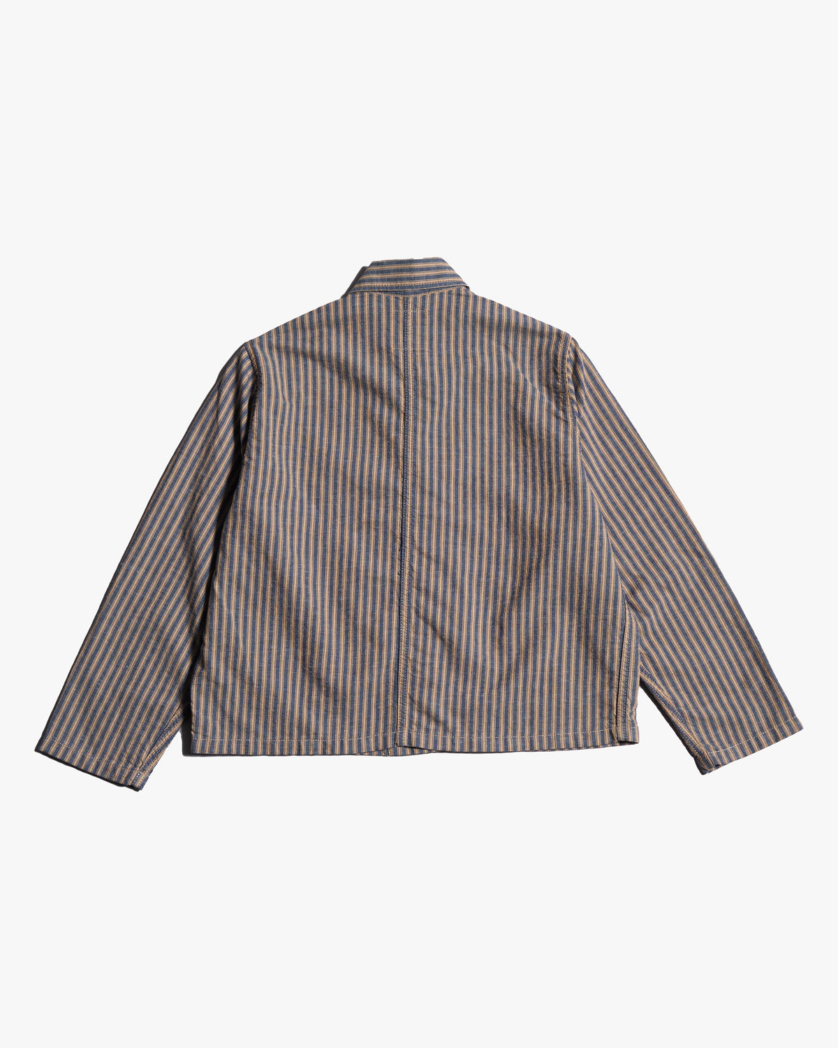 Captain Santors Striped Work Jacket - Blue / Beige | Captain Santors Jackets & Coats | Jeanstore
