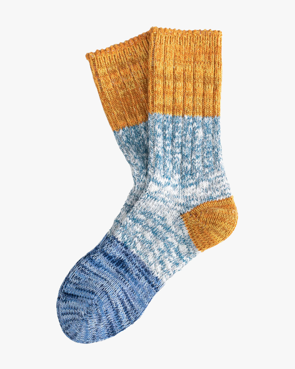 Thunders Love Charlie Cotton Collection Socks - Blue / Mustard
