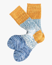 Thunders Love Charlie Cotton Collection Socks - Blue / Mustard