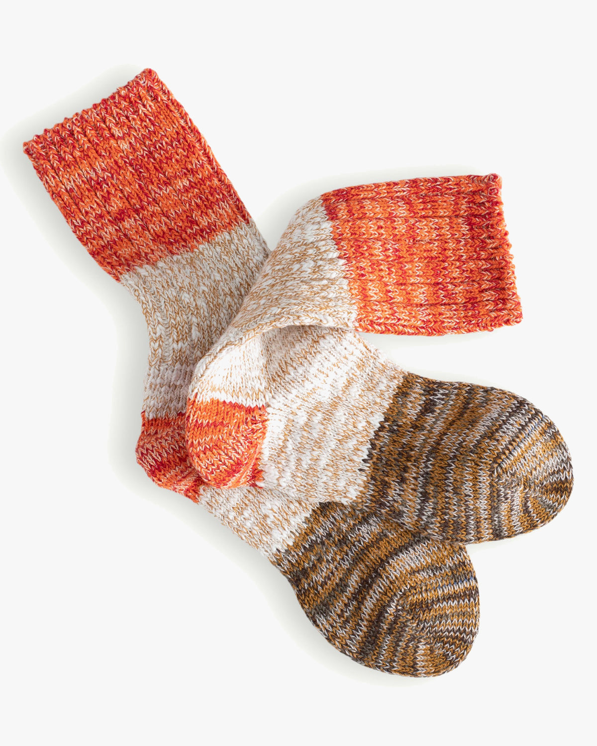 Thunders Love Charlie Cotton Collection Socks - Brown & Red