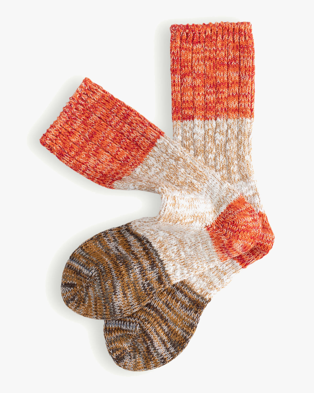 Thunders Love Charlie Cotton Collection Socks - Brown & Red