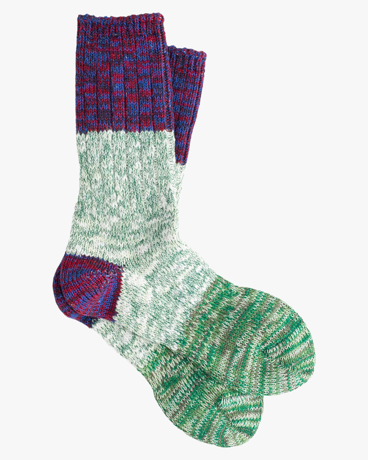 Thunders Love Charlie Cotton Collection Socks - Green / Purple