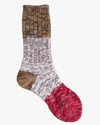 Thunders Love Charlie Cotton Collection Socks - Red / Coffee