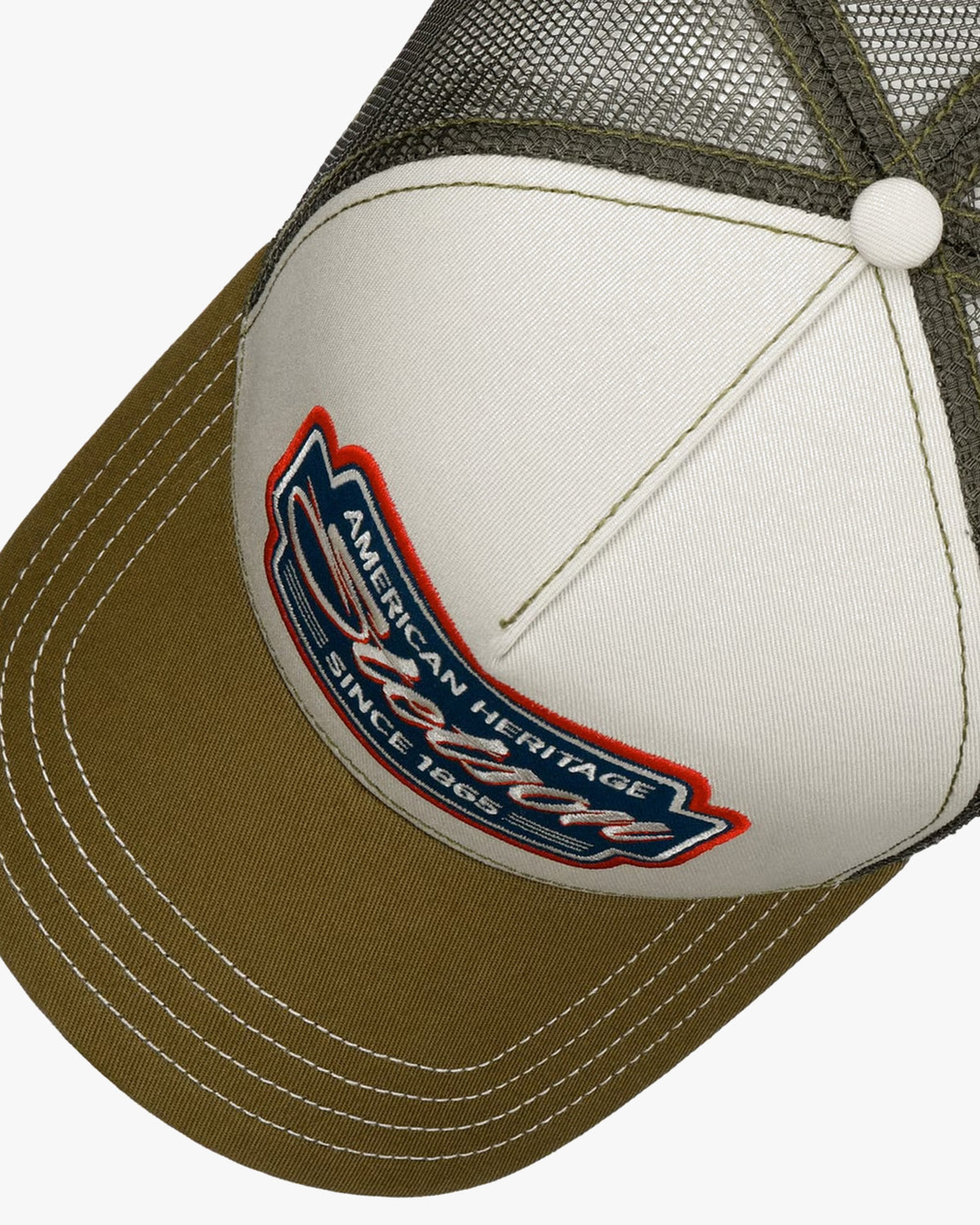 Stetson Classic Race Trucker Cap - Olive / Yellow | Stetson Hats | JEANSTORE
