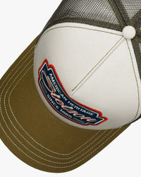 Stetson Classic Race Trucker Cap - Olive / Yellow | Stetson Hats | JEANSTORE