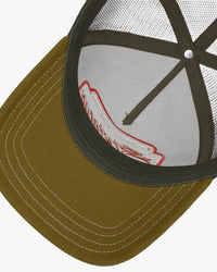 Stetson Classic Race Trucker Cap - Olive / Yellow | Stetson Hats | JEANSTORE