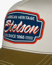 Stetson Classic Race Trucker Cap - Olive / Yellow | Stetson Hats | JEANSTORE