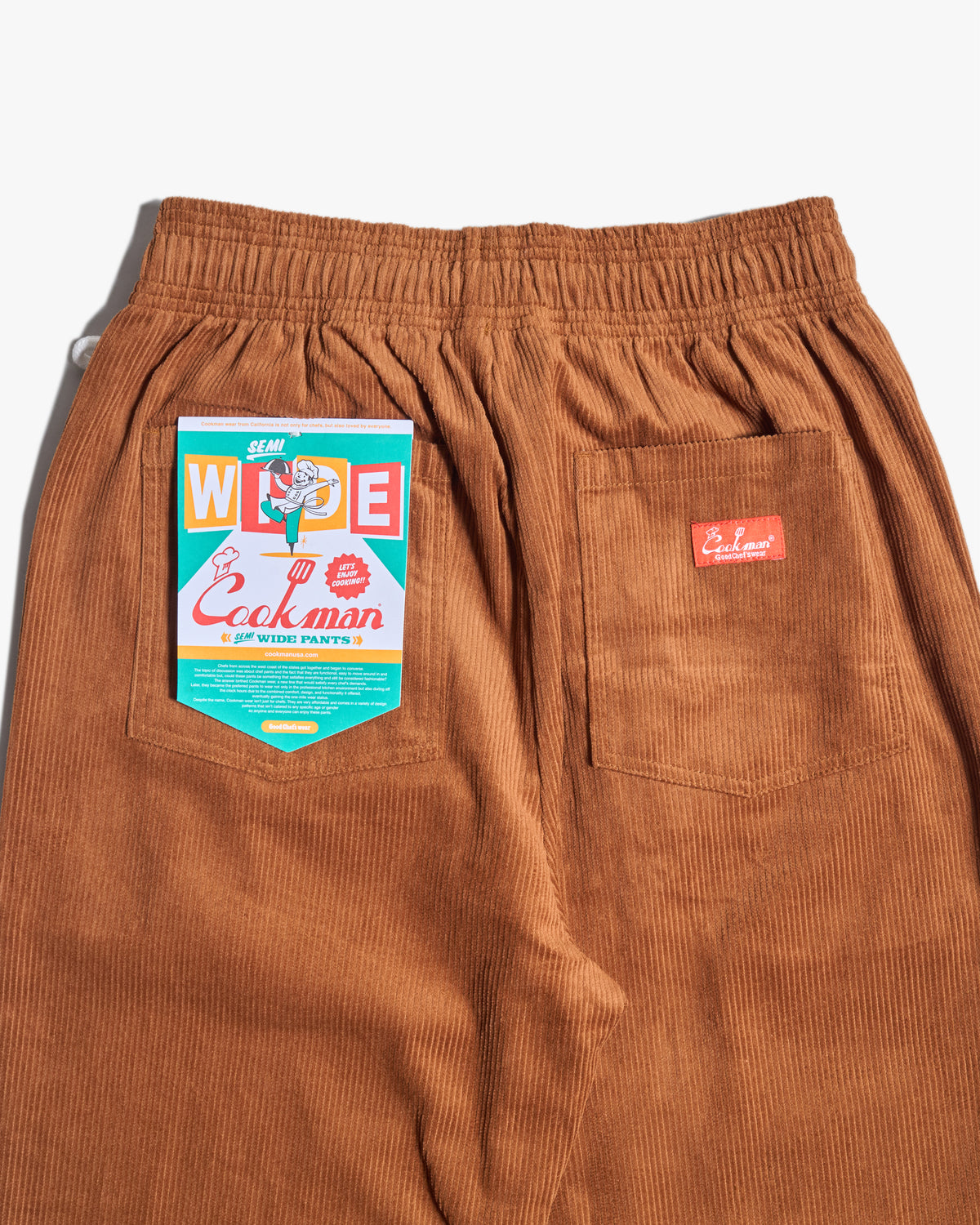 Cookman Semiwide Chef Pants - Corduroy Brown