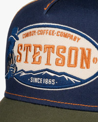 Stetson Cowboy Coffee Trucker Cap - Olive / Navy | Stetson Hats | JEANSTORE