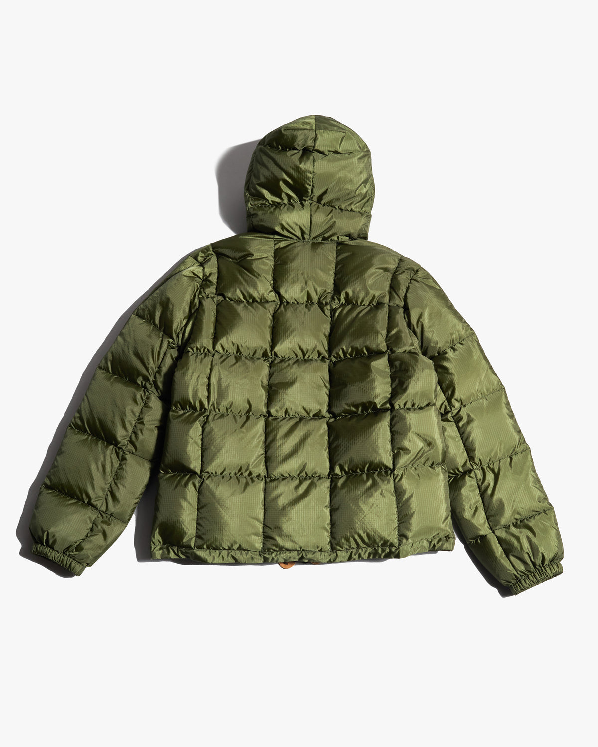 Crescent Down Works Ripstop Hooded Down Sweatshirt - Green