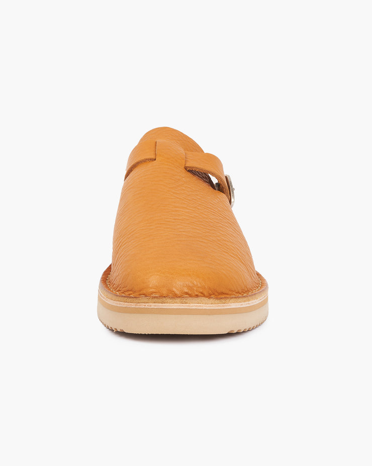 Fracap D100 Sabot Toscano Calf Leather Sandals - Miele / Prunella Beige Sole