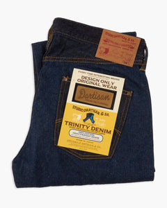 Studio D'Artisan D1902 'Trinity Denim' Regular Straight 15oz Selvedge Mens Jeans - Onewash