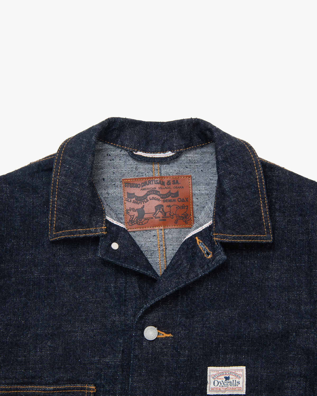 Studio D'Artisan D4620 GL3 Selvedge Denim Coverall - Indigo | Studio D'Artisan Jackets & Coats | JEANSTORE