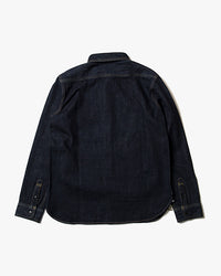 Studio D'Artisan D5335 14oz Selvedge Denim Work Shirt - Indigo Onewash | Studio D'Artisan Shirts | JEANSTORE