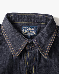 Studio D'Artisan D5335 14oz Selvedge Denim Work Shirt - Indigo Onewash | Studio D'Artisan Shirts | JEANSTORE