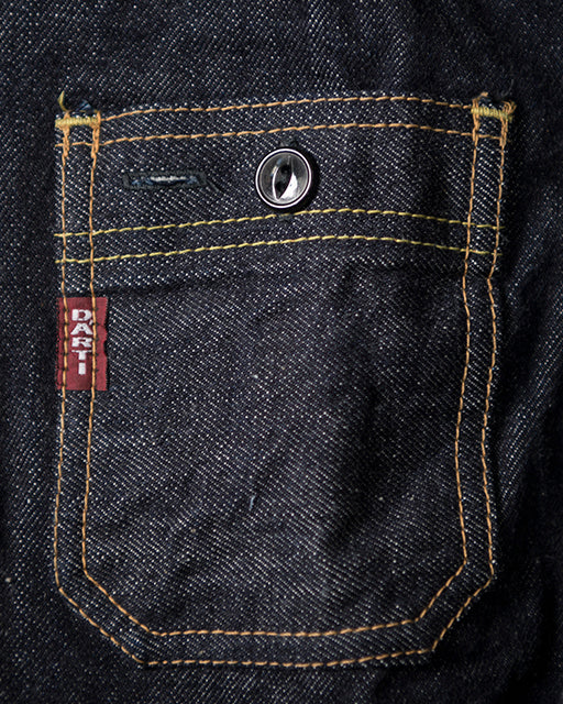 Studio D'Artisan D5335 14oz Selvedge Denim Work Shirt - Indigo Onewash | Studio D'Artisan Shirts | JEANSTORE