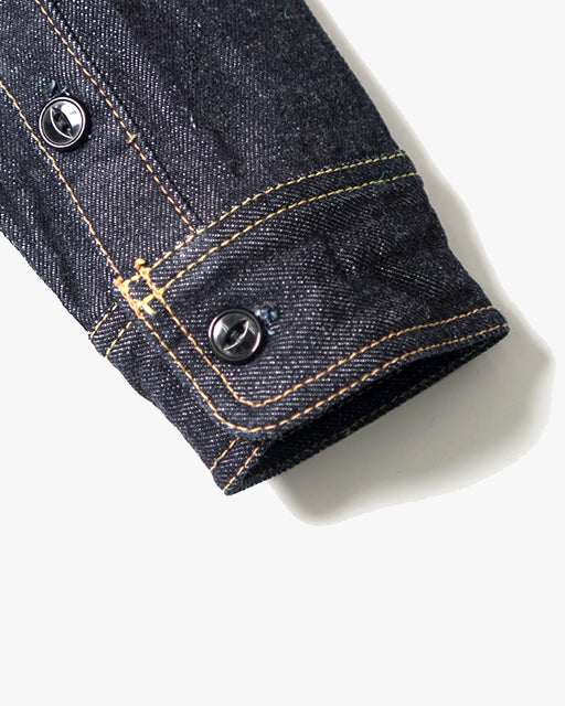 Studio D'Artisan D5335 14oz Selvedge Denim Work Shirt - Indigo Onewash | Studio D'Artisan Shirts | JEANSTORE