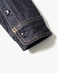 Studio D'Artisan D5335 14oz Selvedge Denim Work Shirt - Indigo Onewash | Studio D'Artisan Shirts | JEANSTORE